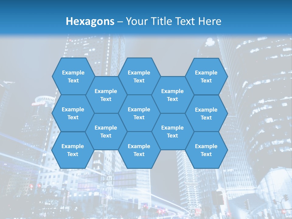 Motion Cityscape Road PowerPoint Template