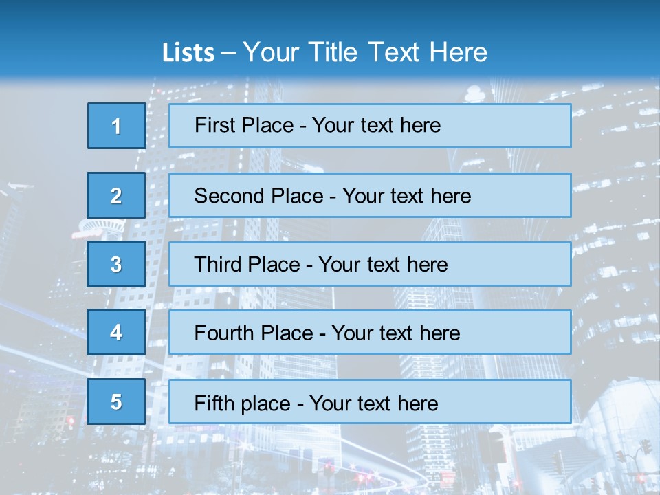 Motion Cityscape Road PowerPoint Template