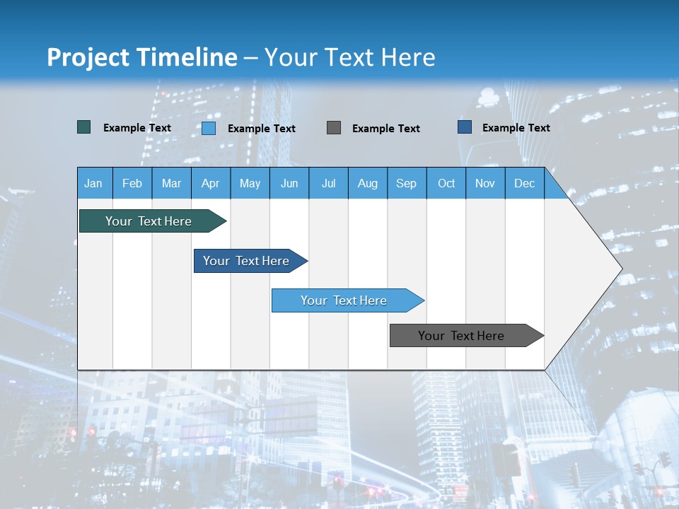 Motion Cityscape Road PowerPoint Template