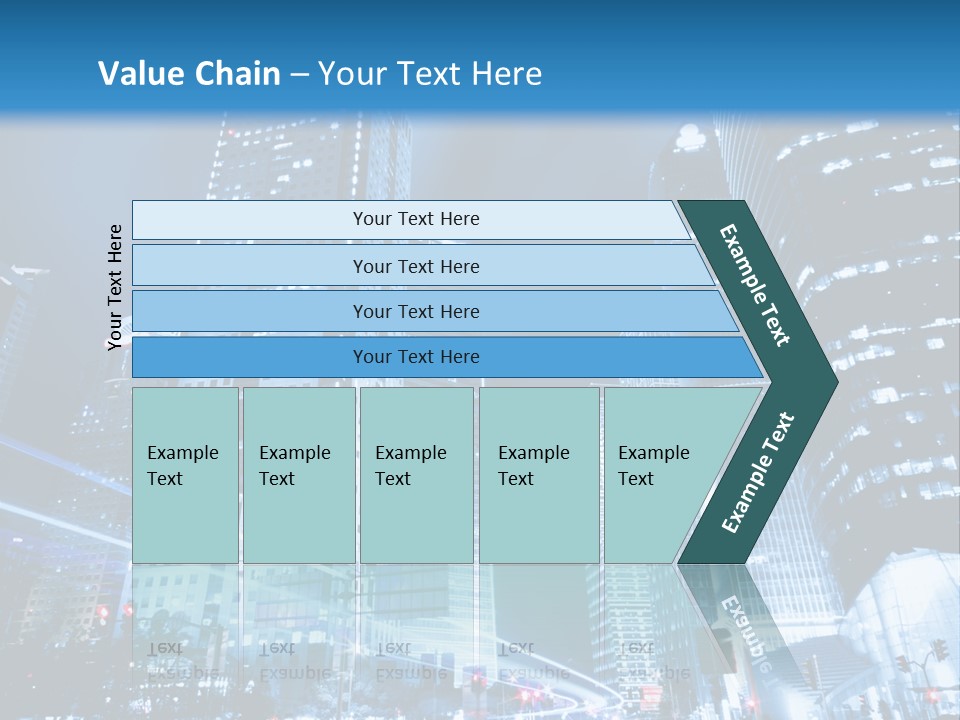 Motion Cityscape Road PowerPoint Template