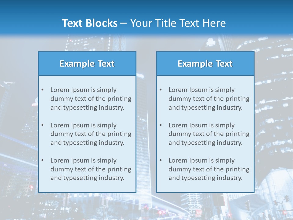 Motion Cityscape Road PowerPoint Template