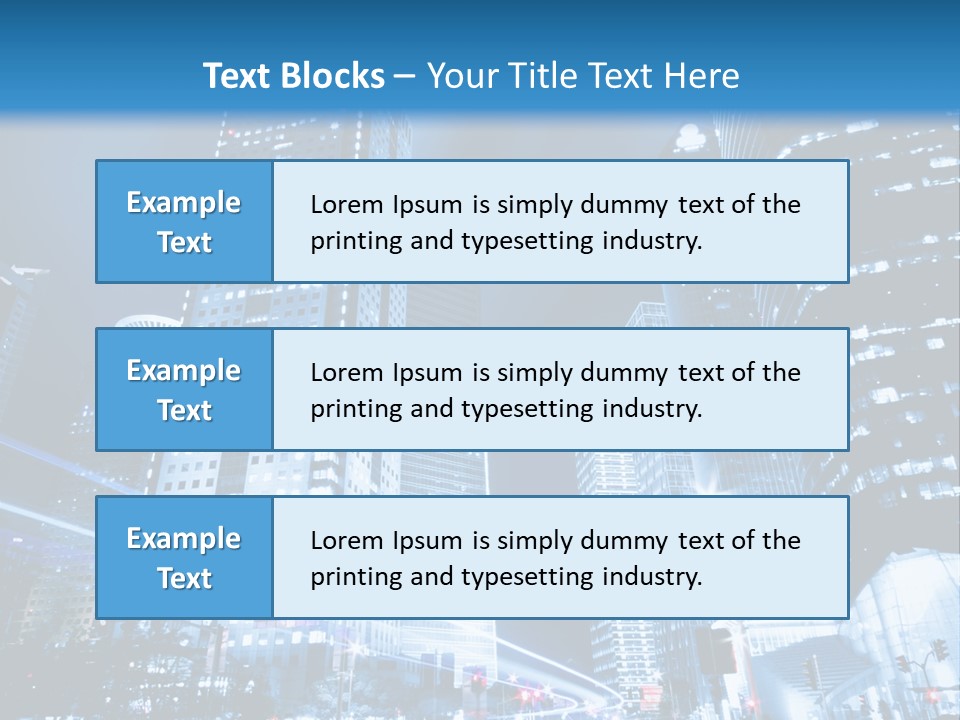 Motion Cityscape Road PowerPoint Template