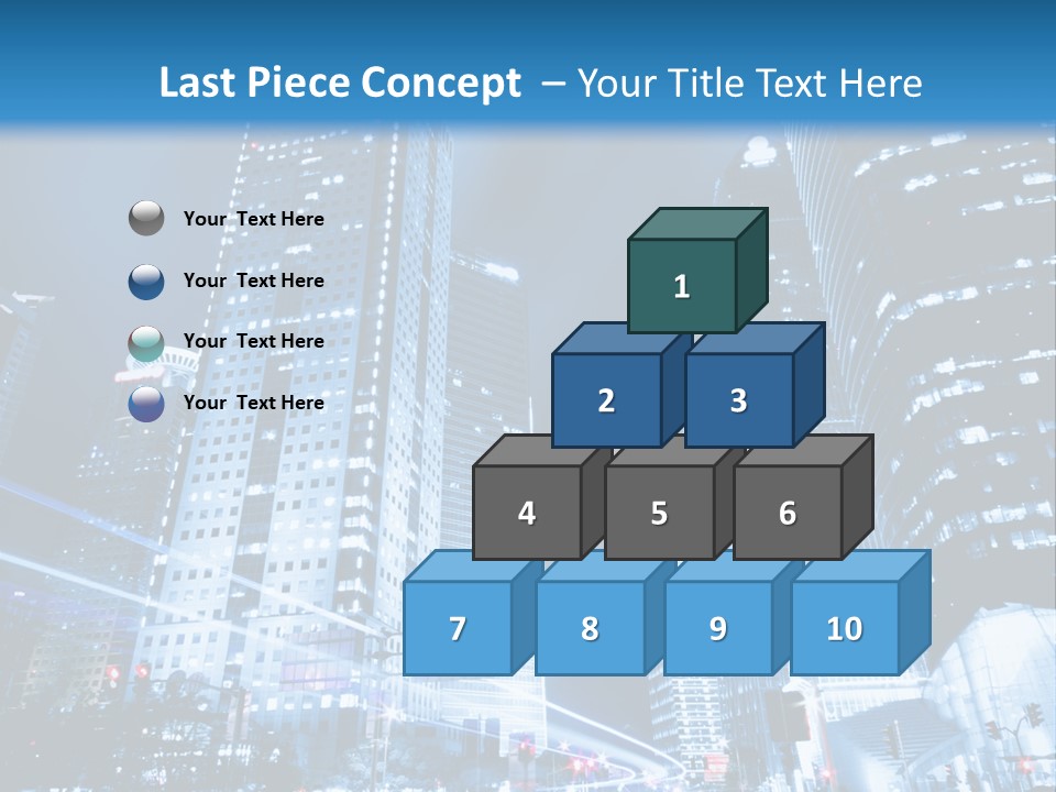Motion Cityscape Road PowerPoint Template