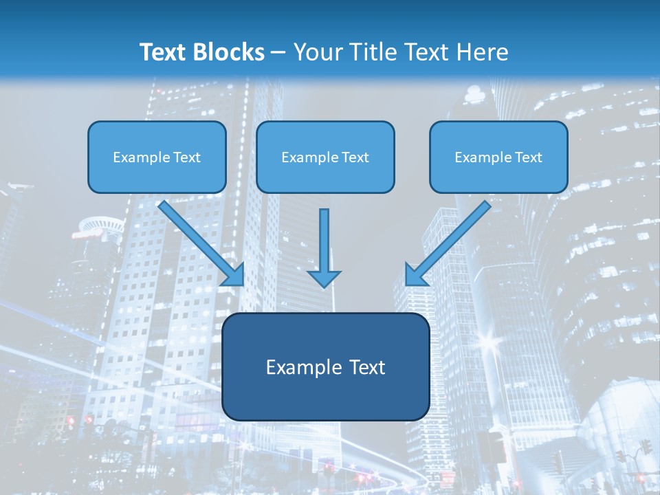 Motion Cityscape Road PowerPoint Template