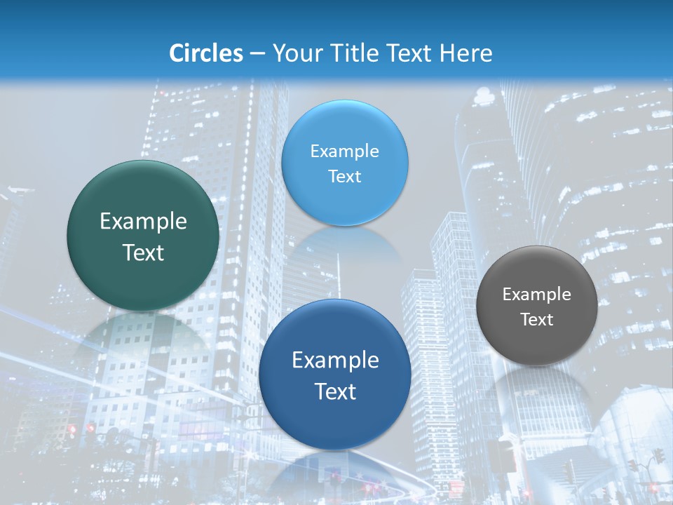 Motion Cityscape Road PowerPoint Template
