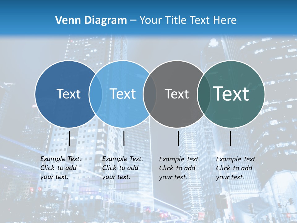 Motion Cityscape Road PowerPoint Template