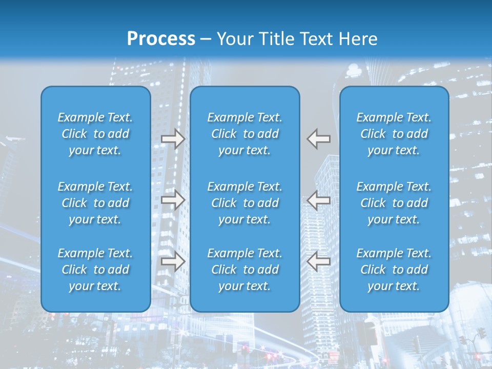 Motion Cityscape Road PowerPoint Template