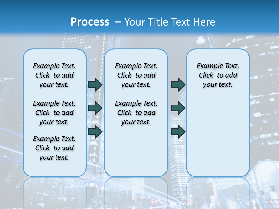 Motion Cityscape Road PowerPoint Template
