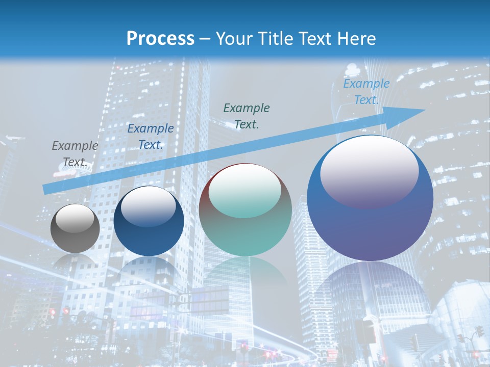 Motion Cityscape Road PowerPoint Template