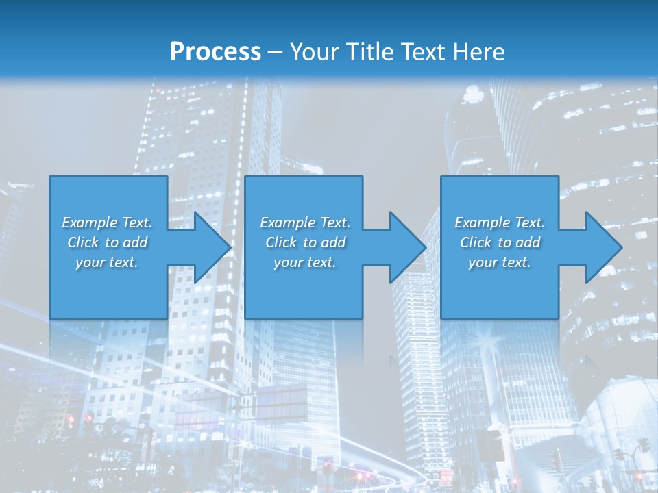 Motion Cityscape Road PowerPoint Template