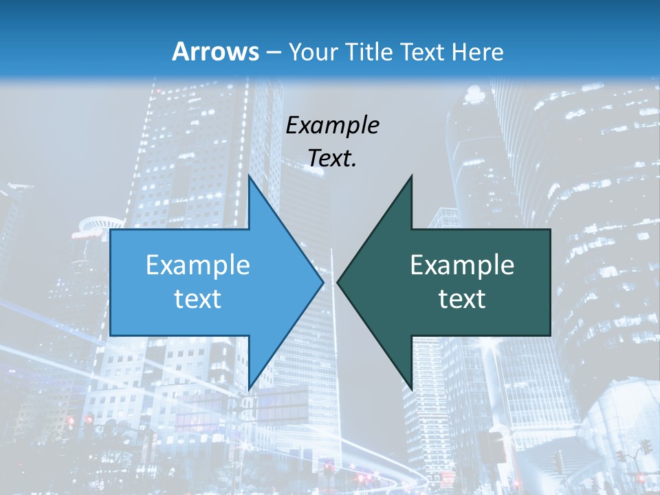 Motion Cityscape Road PowerPoint Template