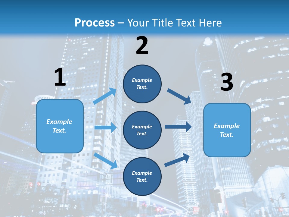 Motion Cityscape Road PowerPoint Template