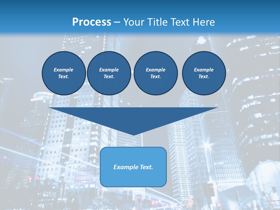 Motion Cityscape Road PowerPoint Template
