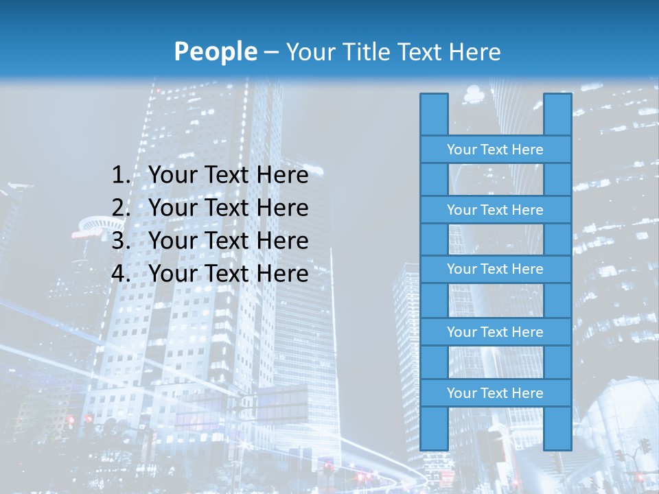 Motion Cityscape Road PowerPoint Template