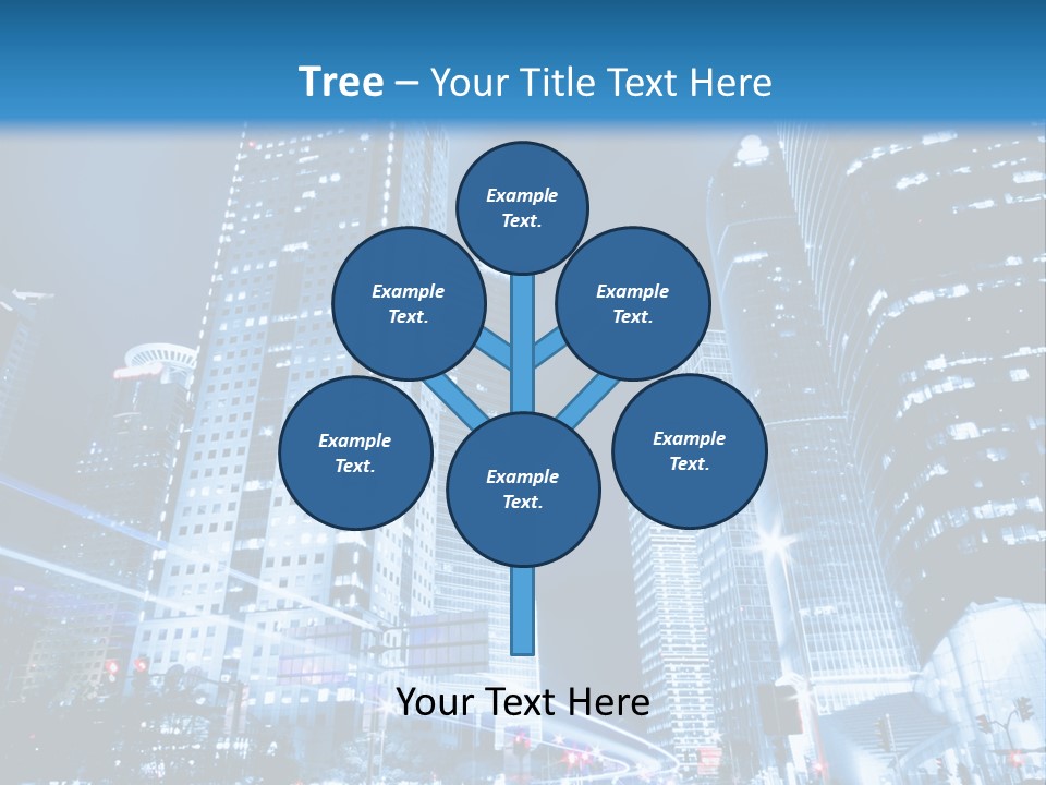 Motion Cityscape Road PowerPoint Template