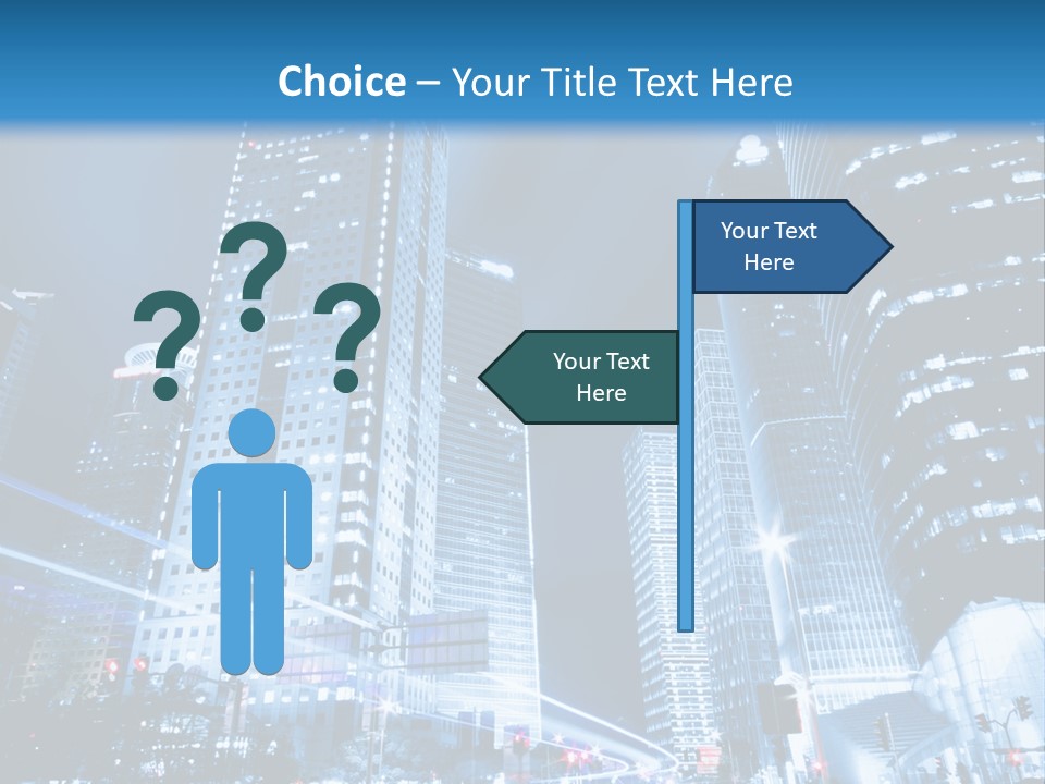 Motion Cityscape Road PowerPoint Template