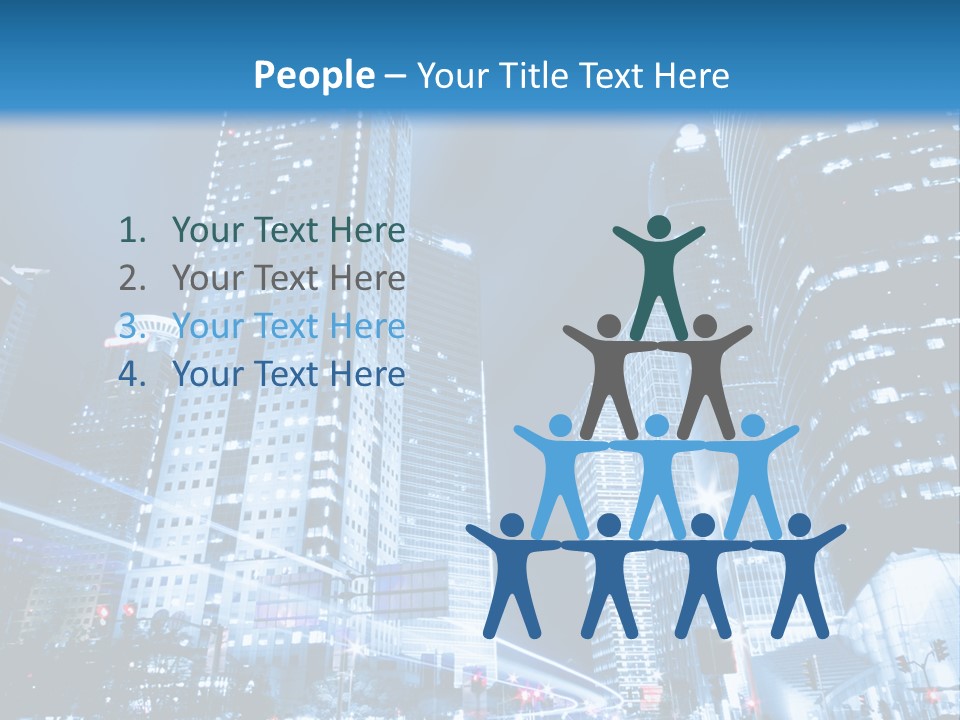 Motion Cityscape Road PowerPoint Template