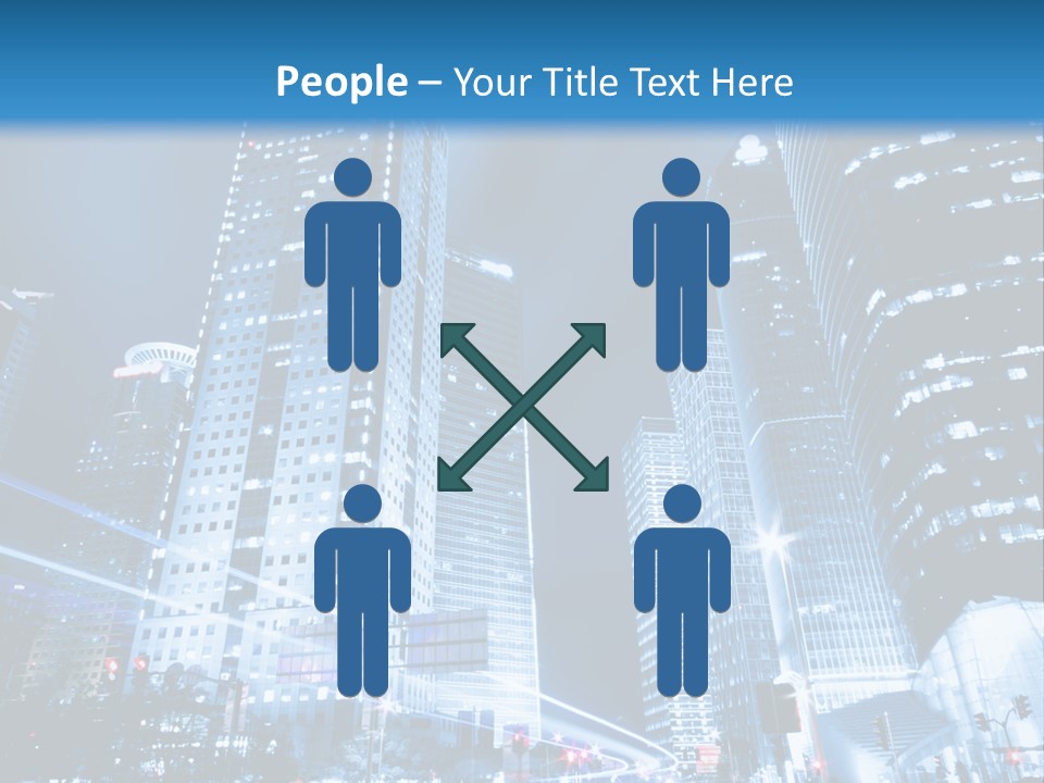 Motion Cityscape Road PowerPoint Template