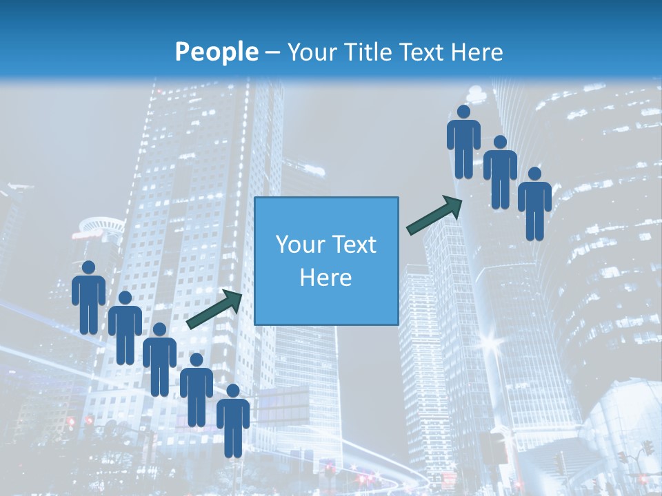 Motion Cityscape Road PowerPoint Template