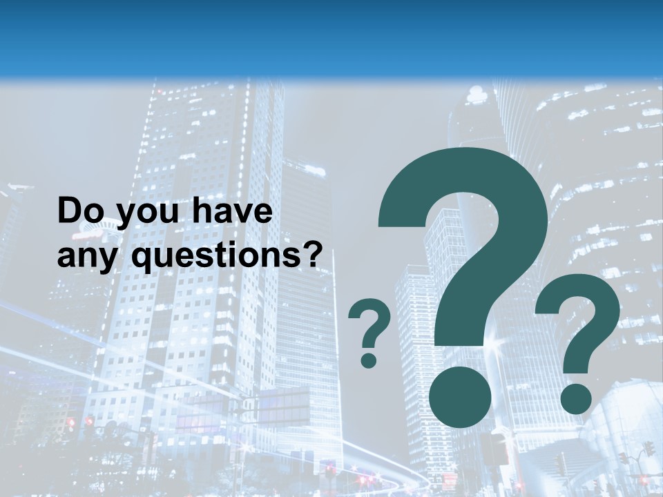 Motion Cityscape Road PowerPoint Template