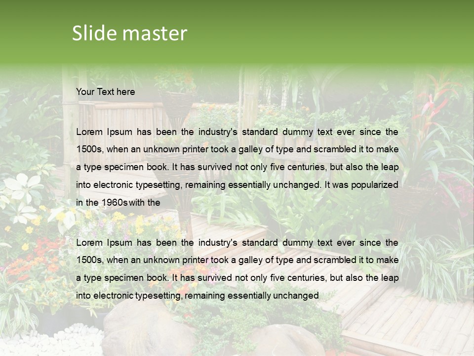 Exterior Tropical Nobody PowerPoint Template