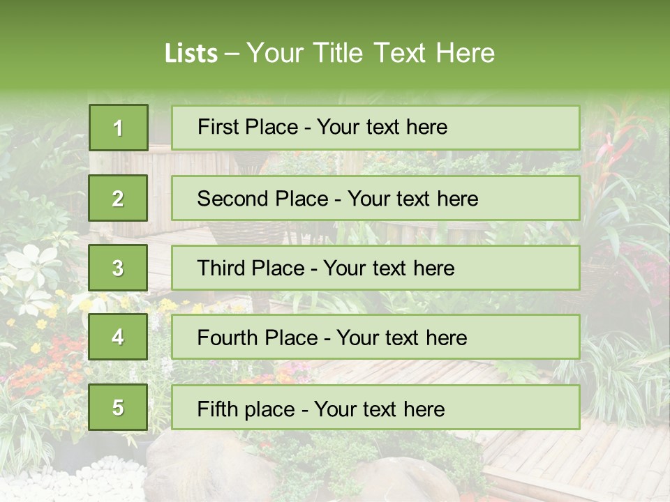 Exterior Tropical Nobody PowerPoint Template