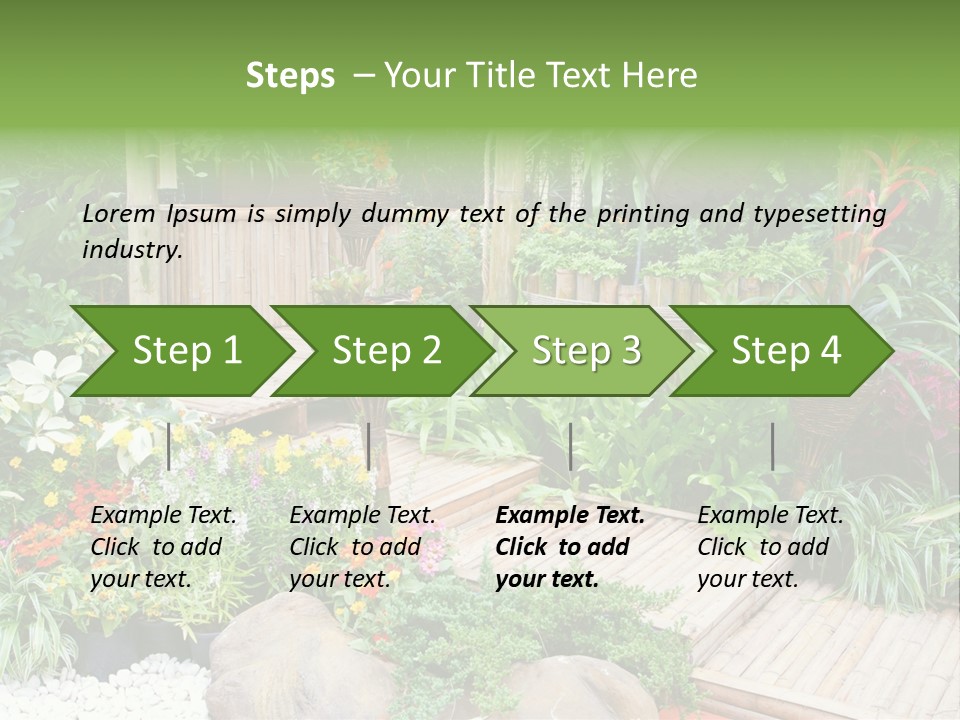 Exterior Tropical Nobody PowerPoint Template