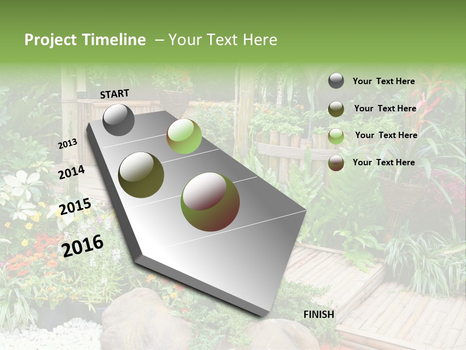 Exterior Tropical Nobody PowerPoint Template
