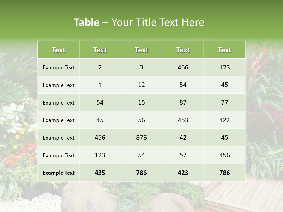 Exterior Tropical Nobody PowerPoint Template