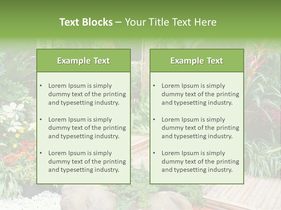 Exterior Tropical Nobody PowerPoint Template