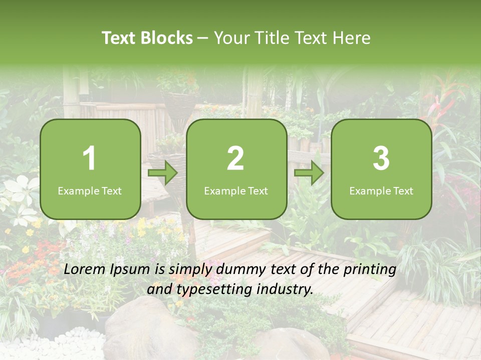 Exterior Tropical Nobody PowerPoint Template