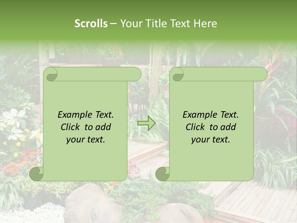 Exterior Tropical Nobody PowerPoint Template