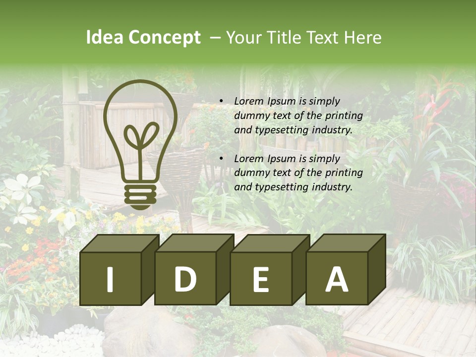 Exterior Tropical Nobody PowerPoint Template