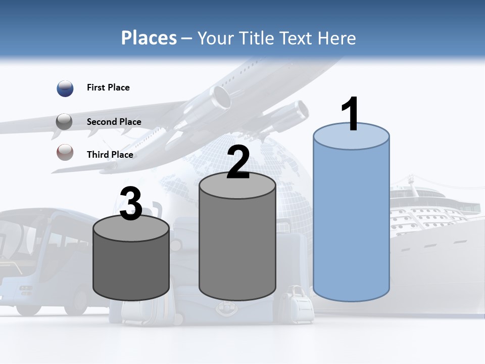 Business Suitcase World Tour PowerPoint Template