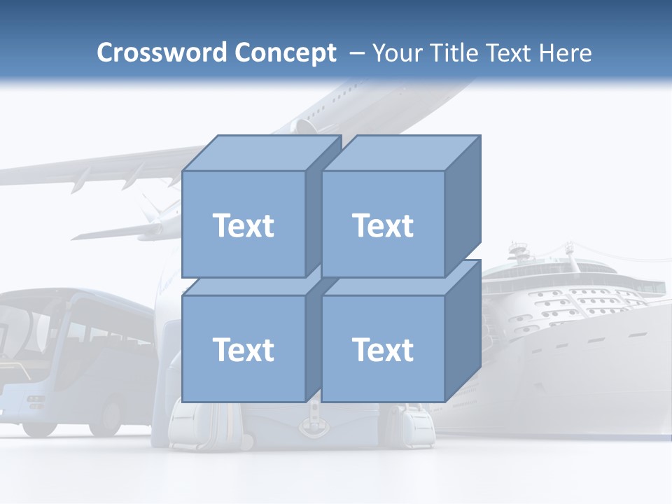 Business Suitcase World Tour PowerPoint Template