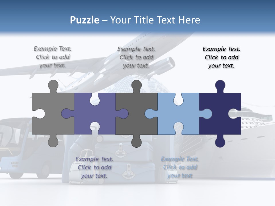 Business Suitcase World Tour PowerPoint Template