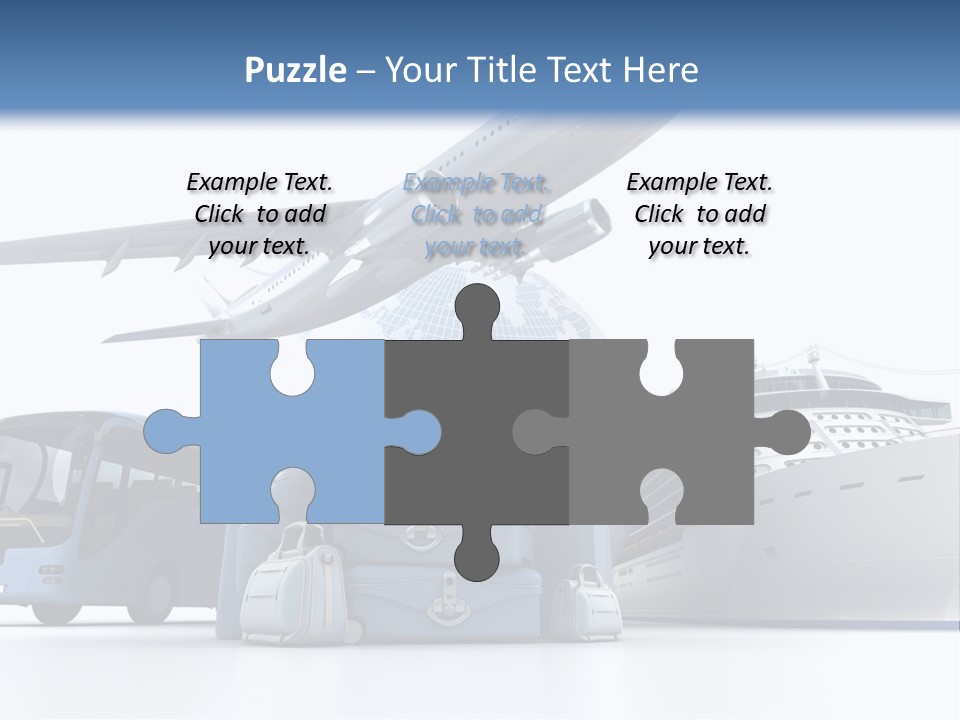 Business Suitcase World Tour PowerPoint Template