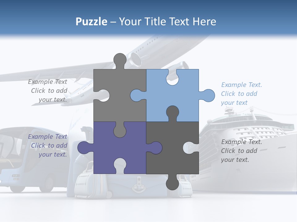 Business Suitcase World Tour PowerPoint Template