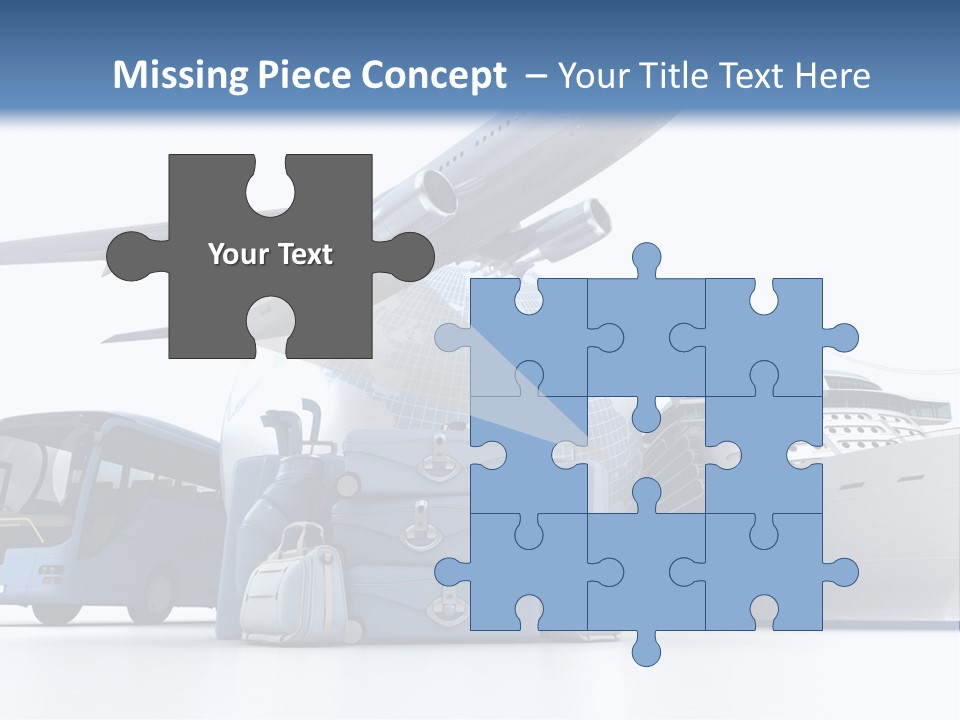 Business Suitcase World Tour PowerPoint Template