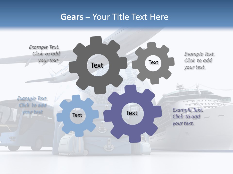 Business Suitcase World Tour PowerPoint Template