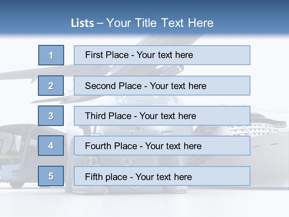 Business Suitcase World Tour PowerPoint Template