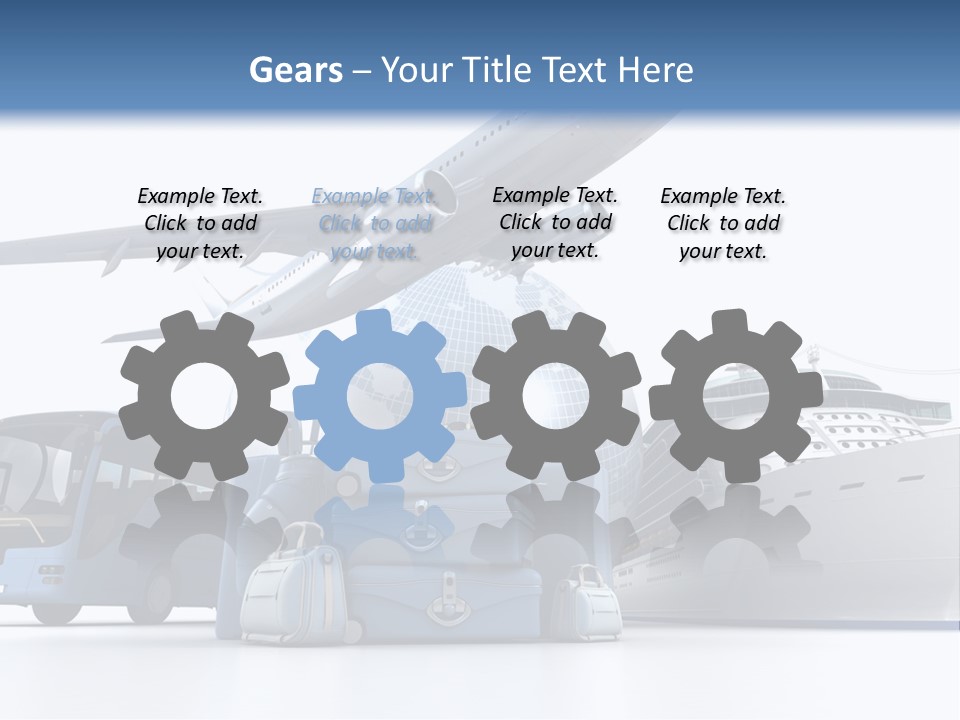 Business Suitcase World Tour PowerPoint Template