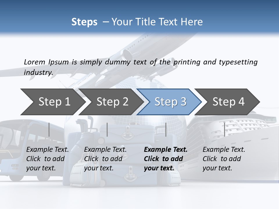 Business Suitcase World Tour PowerPoint Template