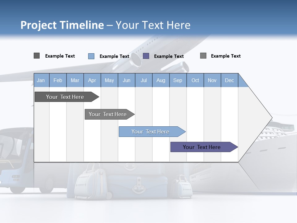 Business Suitcase World Tour PowerPoint Template