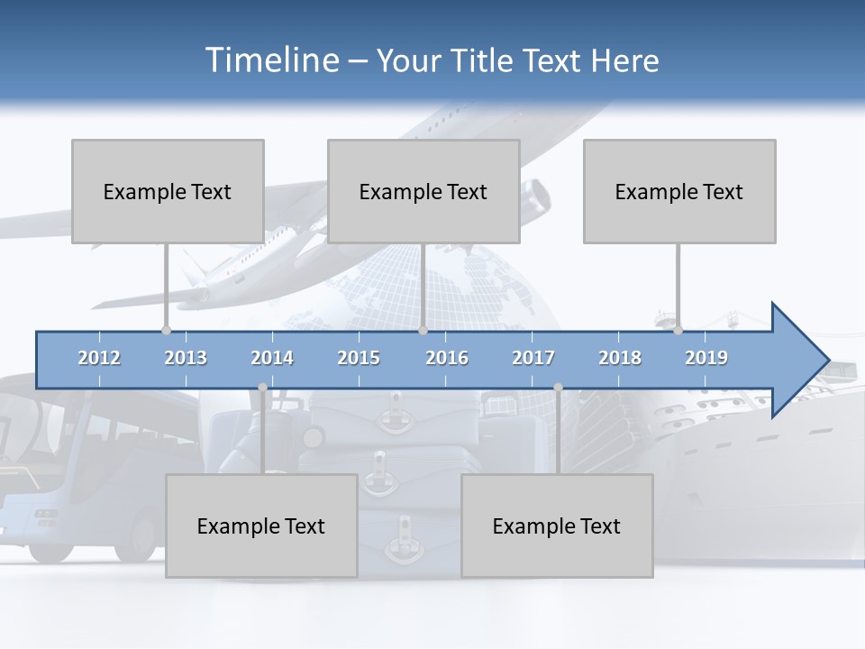 Business Suitcase World Tour PowerPoint Template