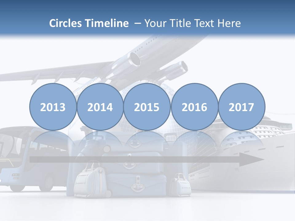 Business Suitcase World Tour PowerPoint Template