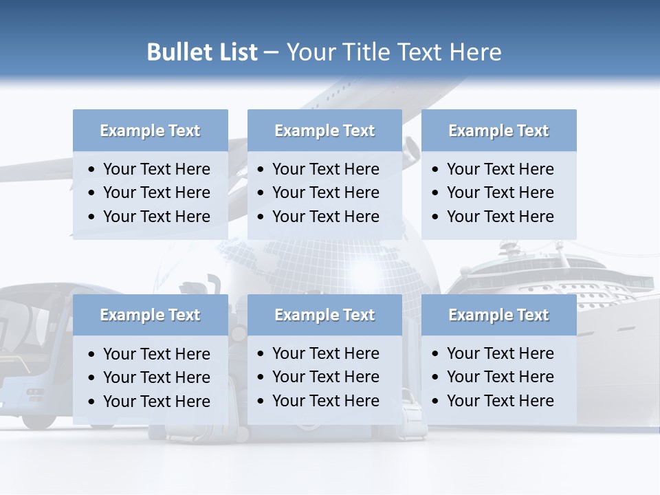 Business Suitcase World Tour PowerPoint Template