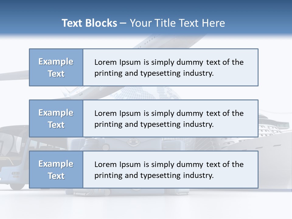 Business Suitcase World Tour PowerPoint Template