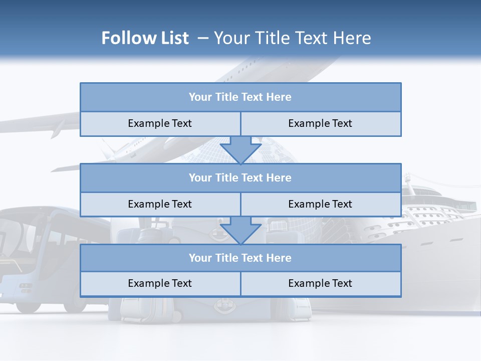 Business Suitcase World Tour PowerPoint Template