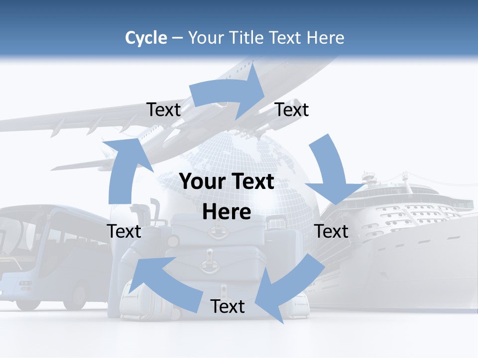 Business Suitcase World Tour PowerPoint Template
